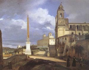 Francois-Marius Granet The Church of Trinita dei Monti in Rome (mk05) Sweden oil painting art